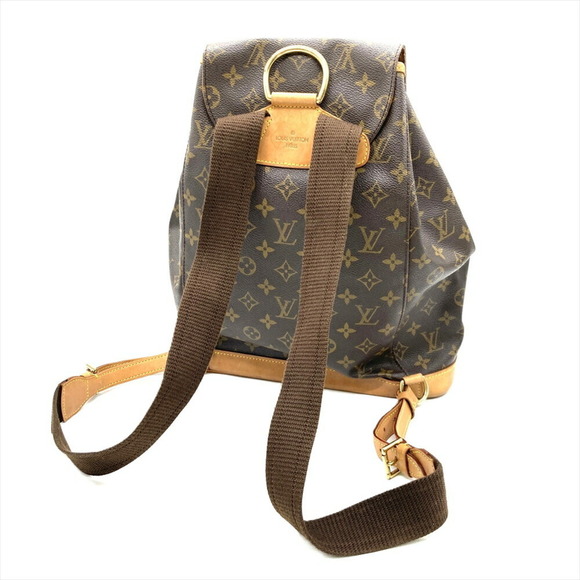 LOUIS VUITTON Brown Monogram Canvas Backpack - Picture 3 of 9